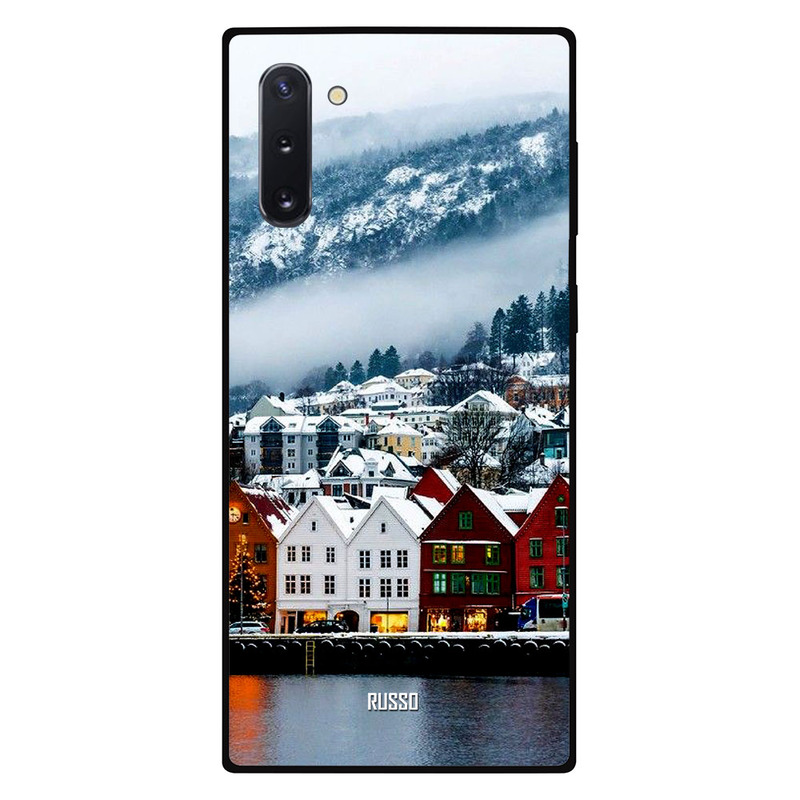 

Russo Samsung Note 10 Mobile Phone Back Cover, Winter Blue Flowers