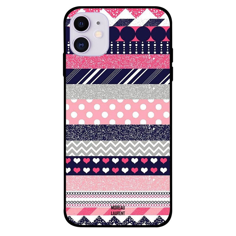 

Moreau Laurent Apple iPhone 11 Mobile Phone Back Cover, Pink Pattern
