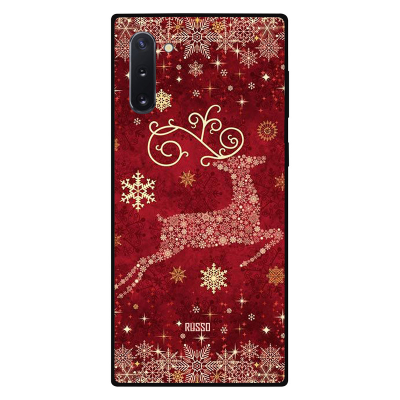 

Russo Samsung Note 10 Mobile Phone Back Cover, Christmas Deer Running