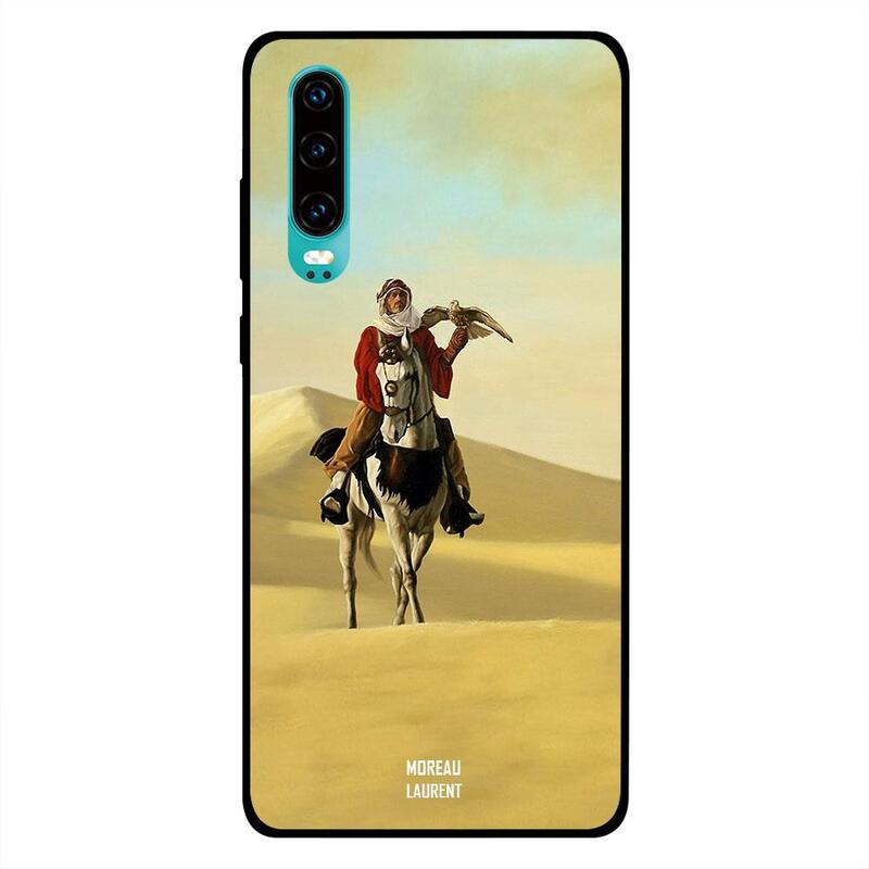 

Moreau Laurent Huawei P30 Mobile Phone Back Cover, On The Horse At The Deserts