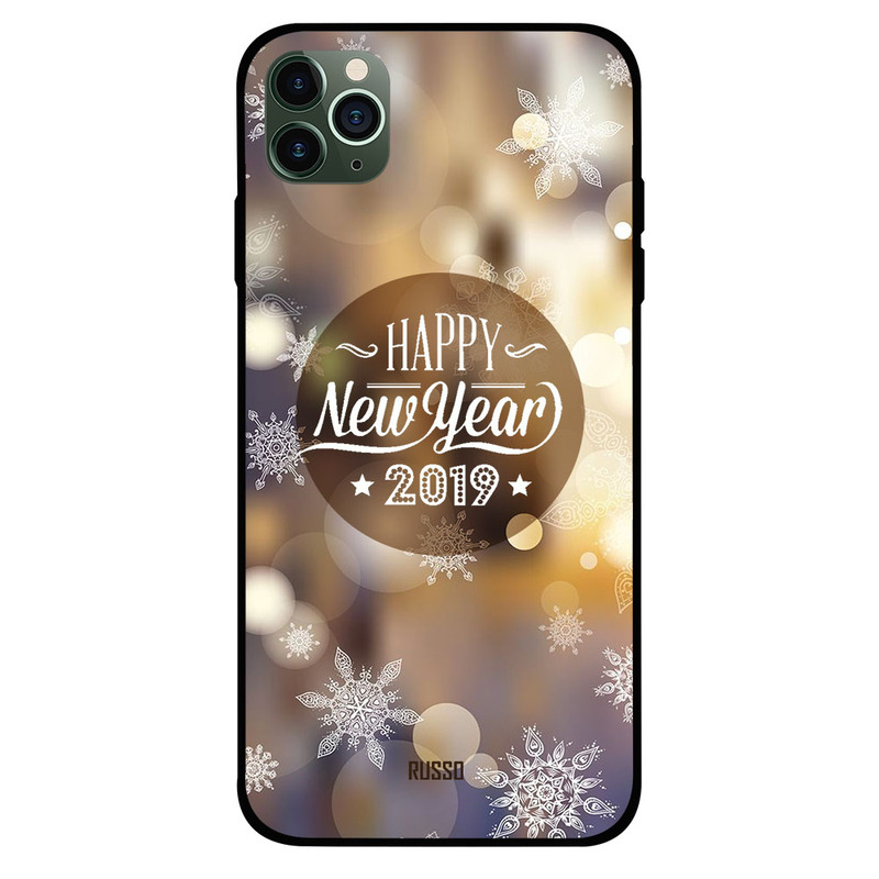 

Russo Apple iPhone 11 Pro Max Mobile Phone Back Cover, New Year Pattern