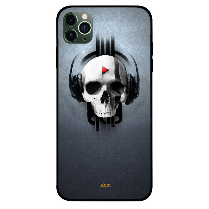 

Zoot Apple iPhone 11 Pro Mobile Phone Back Cover, Music Skull