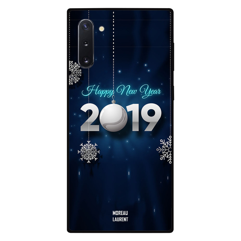 

Moreau Laurent Samsung Note 10 Mobile Phone Back Cover, Happy New Year 2019 White