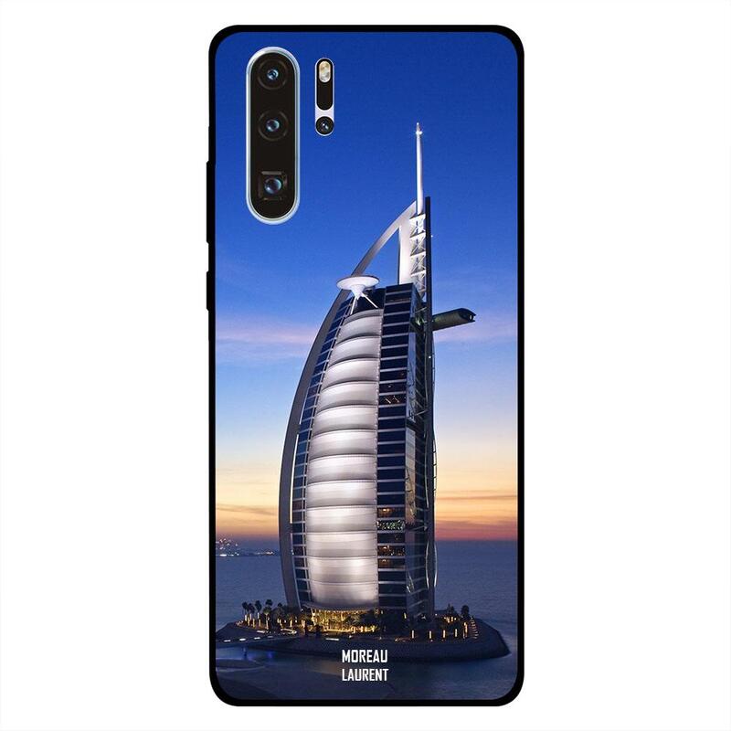 

Moreau Laurent Huawei P30 Pro Mobile Phone Back Cover, Burj Al Arab View At Evening