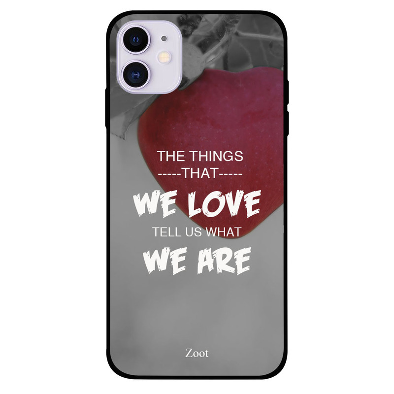 

Zoot Apple iPhone 11 Mobile Phone Back Cover, We Love