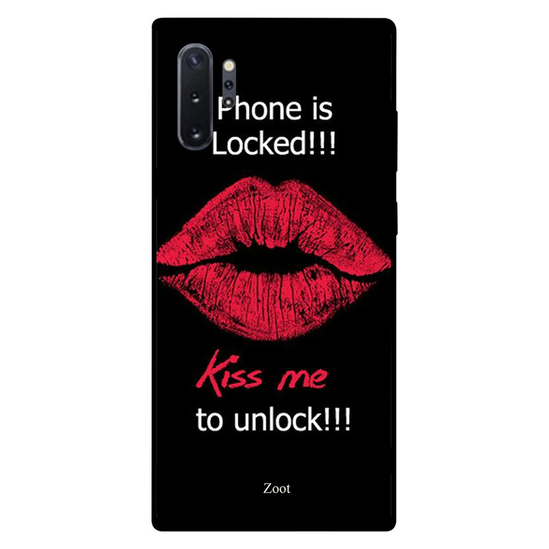 

Zoot Samsung Note Plus Mobile Phone Back Cover, Phone is Locked Kiss Me