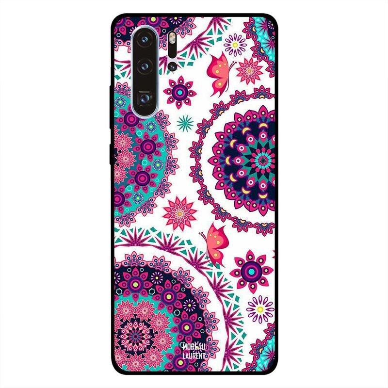 

Moreau Laurent Huawei P30 Pro Mobile Phone Back Cover, Floral Pattern Round
