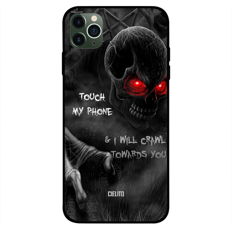 

Cielito Apple iPhone 11 Pro Max Mobile Phone Back Cover, Touch My Phone