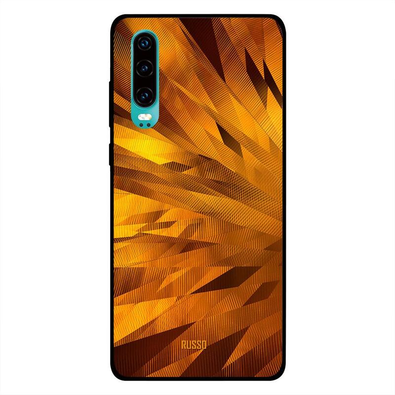 

Russo Huawei P30 Mobile Phone Back Cover, Clock Wheel Movement