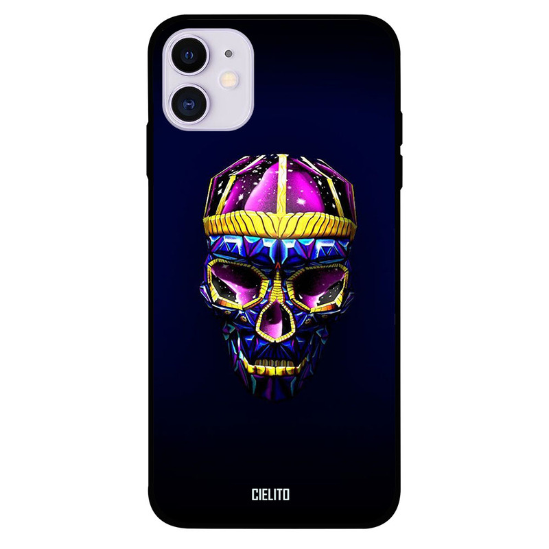 

Cielito Apple iPhone 11 Mobile Phone Back Cover, Head Skull Art
