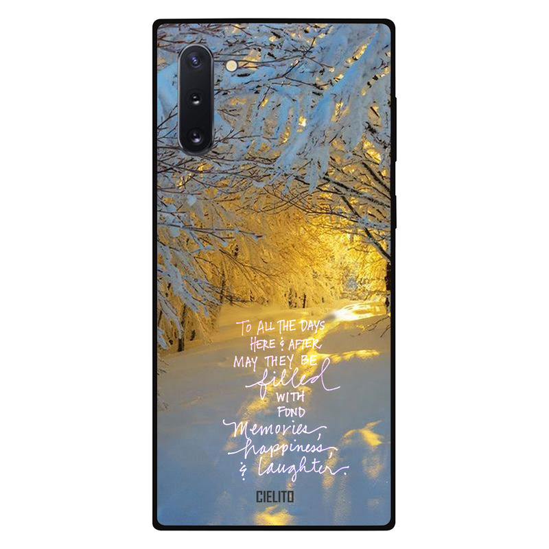 

Cielito Samsung Note 10 Mobile Phone Back Cover, Memories Happiness and Laughter
