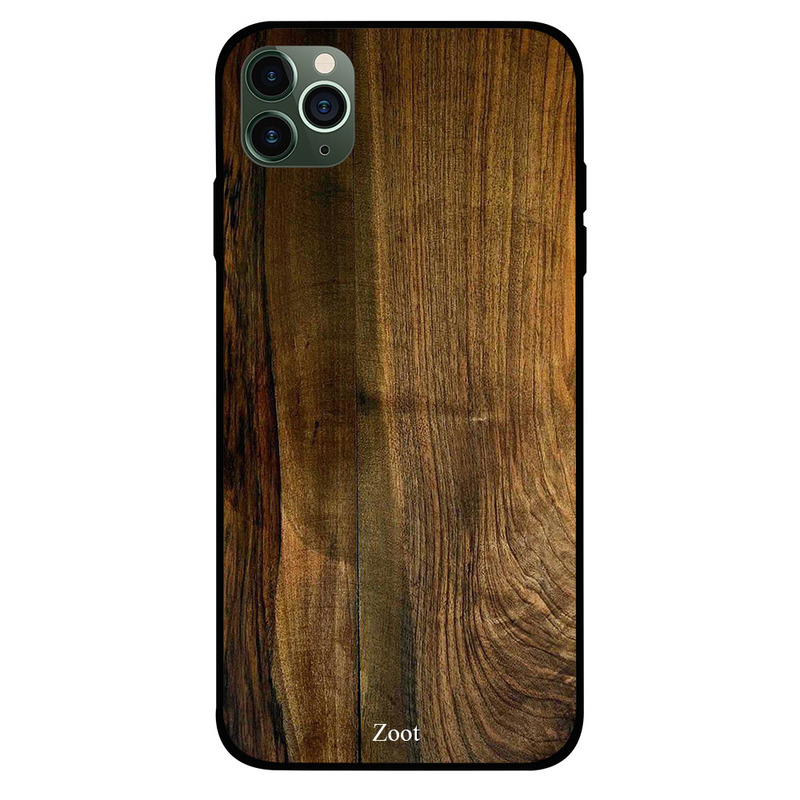 

Zoot Apple iPhone 11 Pro Max Mobile Phone Back Cover, Wooden Plain Dark Brown