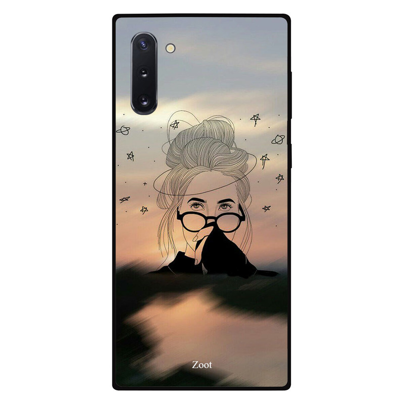 

Zoot Samsung Note 10 Mobile Phone Back Cover, Doodle Girl Glasses