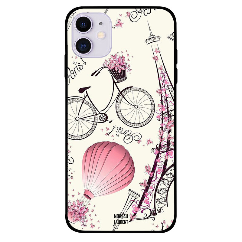 

Moreau Laurent Apple iPhone 11 Mobile Phone Back Cover, Effiel Tower And Love Cycle