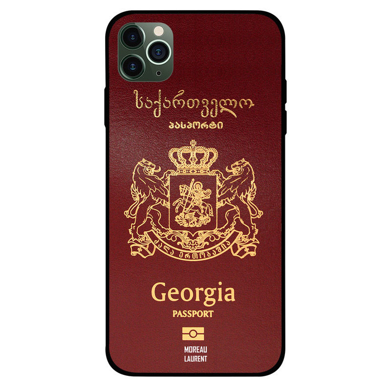 

Moreau Laurent Apple iPhone 11 Pro Mobile Phone Back Cover, Georgia Passport