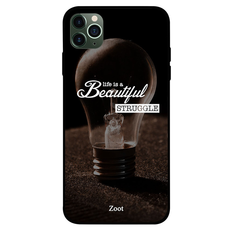 

Zoot Apple iPhone 11 Pro Mobile Phone Back Cover, Life Is Beautiful Struggle