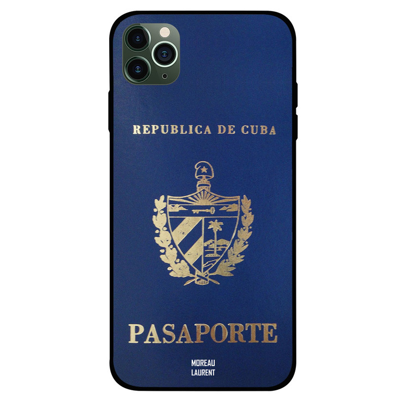 

Moreau Laurent Apple iPhone 11 Pro Mobile Phone Back Cover, Cuba Passport
