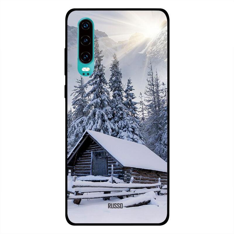 

Russo Huawei P30 Mobile Phone Back Cover, Snow White Chrysanthemum
