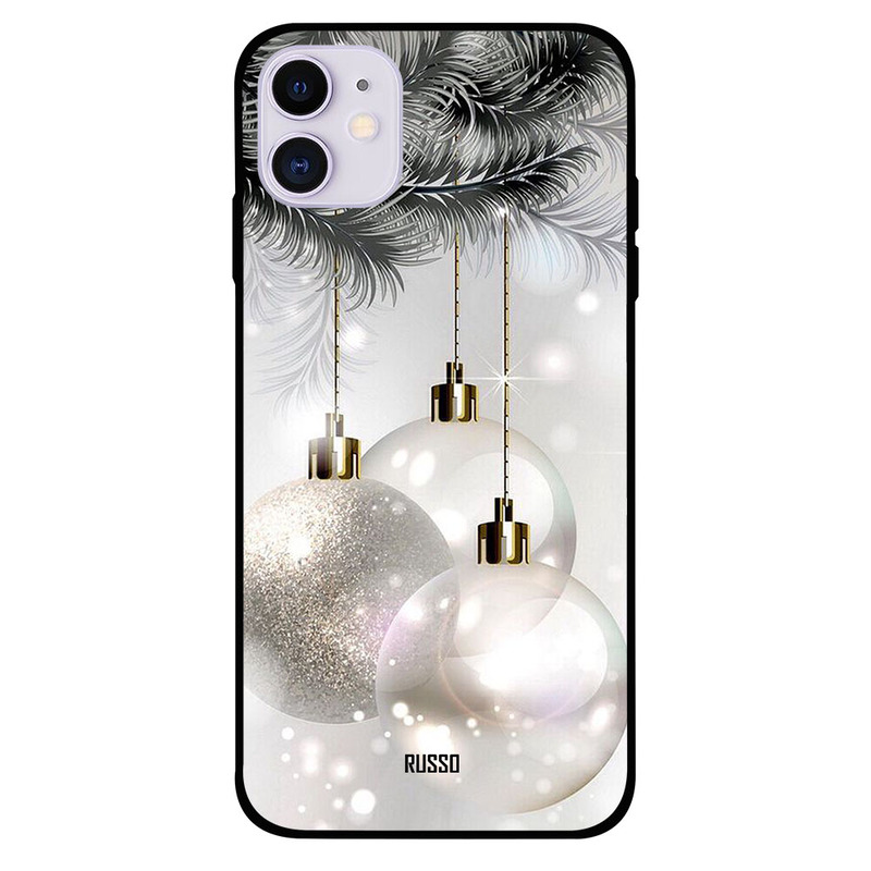 

Russo Apple iPhone 11 Mobile Phone Back Cover, Sparkling Christmas