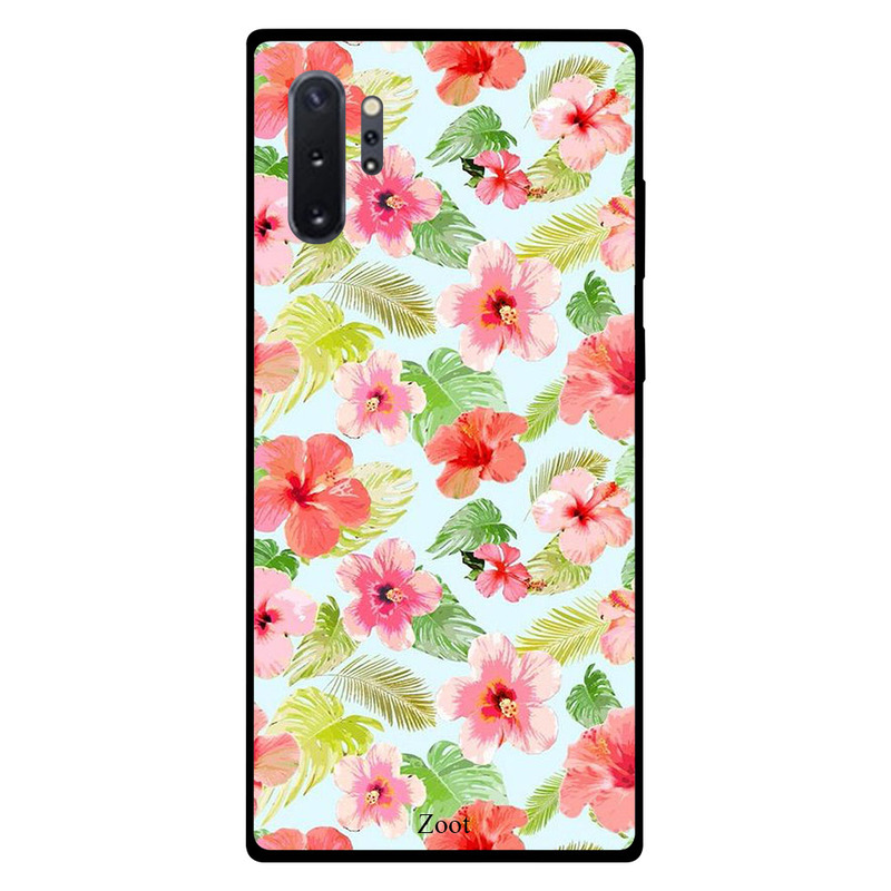 

Zoot Samsung Note Plus Mobile Phone Back Cover, Red Pink Flowers