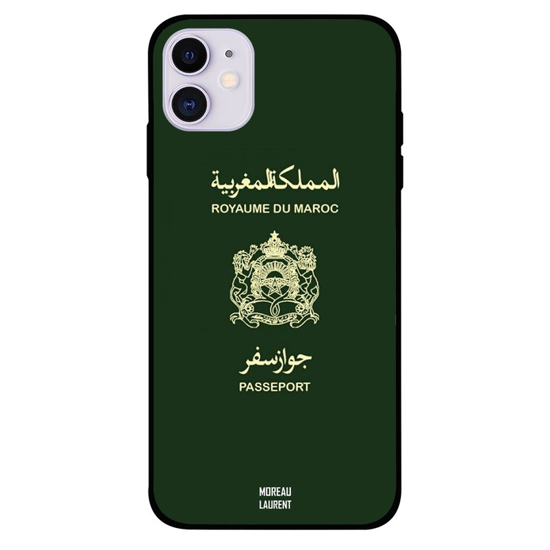 

Moreau Laurent Apple iPhone 11 Mobile Phone Back Cover, Morocco Passport
