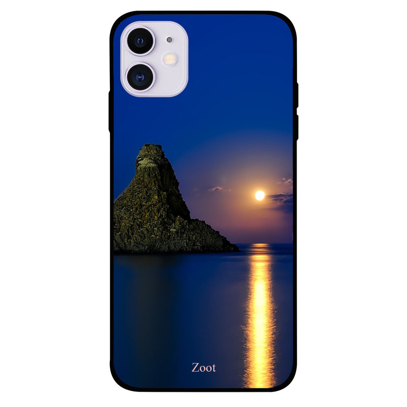 

Zoot Apple iPhone 11 Mobile Phone Back Cover, Sunset Across Island