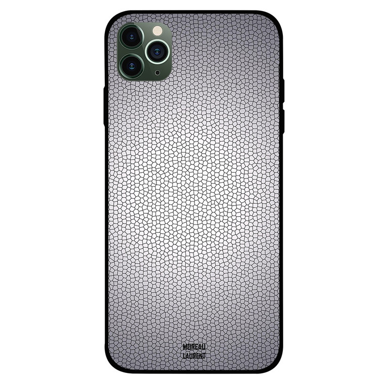 

Moreau Laurent Apple iPhone 11 Pro Max Mobile Phone Back Cover, Cracks Grey Pattern