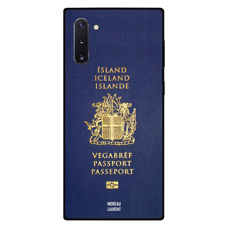 

Moreau Laurent Samsung Note 10 Mobile Phone Back Cover, Iceland Passport