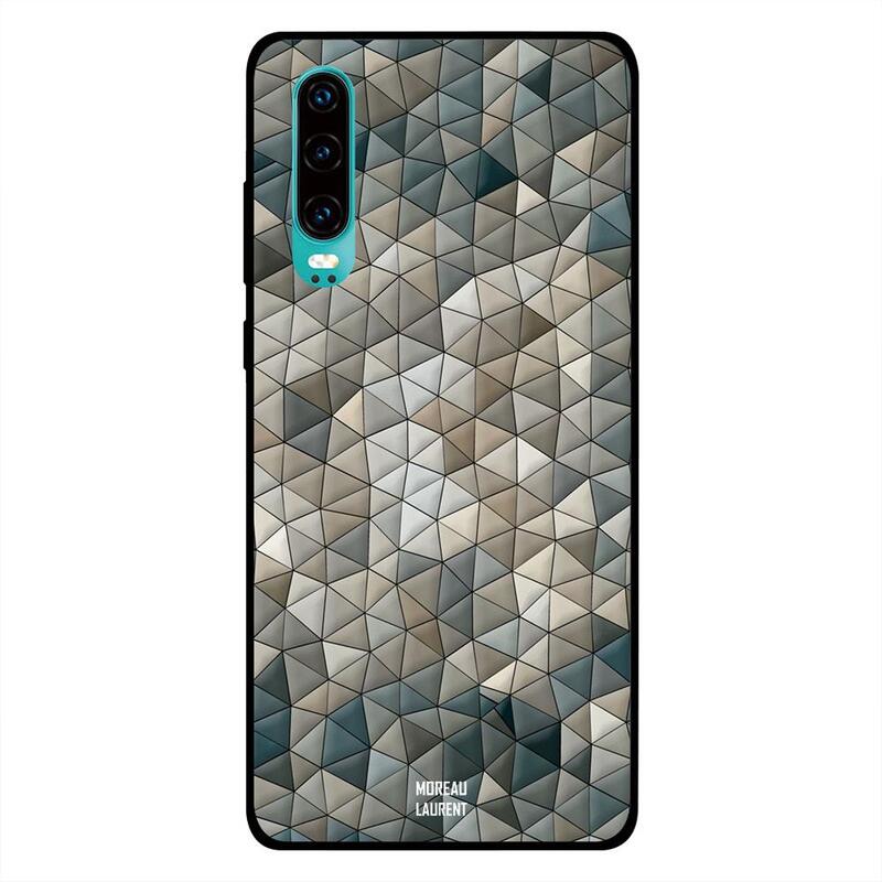 

Moreau Laurent Huawei P30 Mobile Phone Back Cover, Moving Shapes Pattern