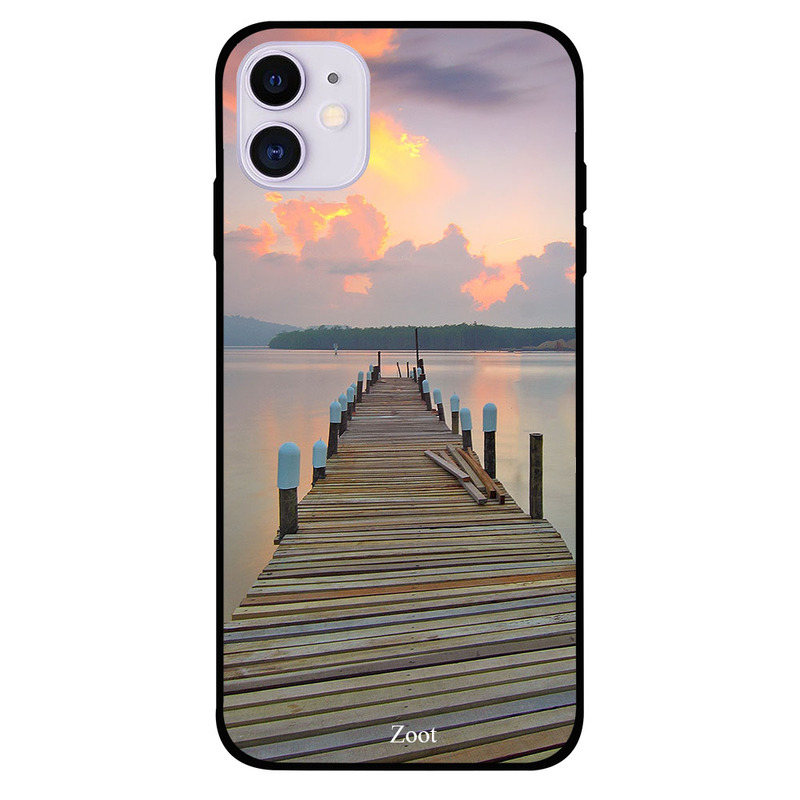 

Zoot Apple iPhone 11 Mobile Phone Back Cover, Sea Way Wooden