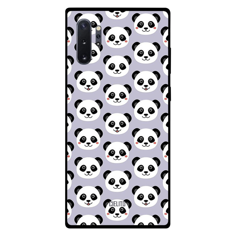 

Cielito Samsung Note Plus Mobile Phone Back Cover, Panda On Purple