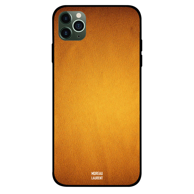 

Moreau Laurent Apple iPhone 11 Pro Mobile Phone Back Cover, Vintage Orange Jeans Pattern