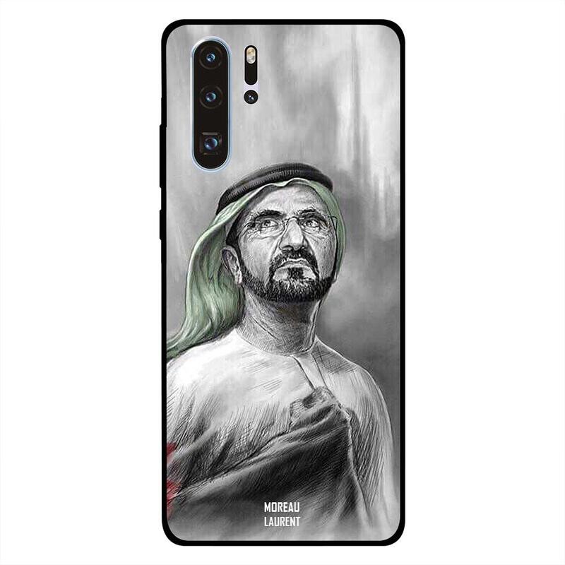 

Moreau Laurent Huawei P30 Pro Mobile Phone Back Cover, Sheikh Mohammad B&W