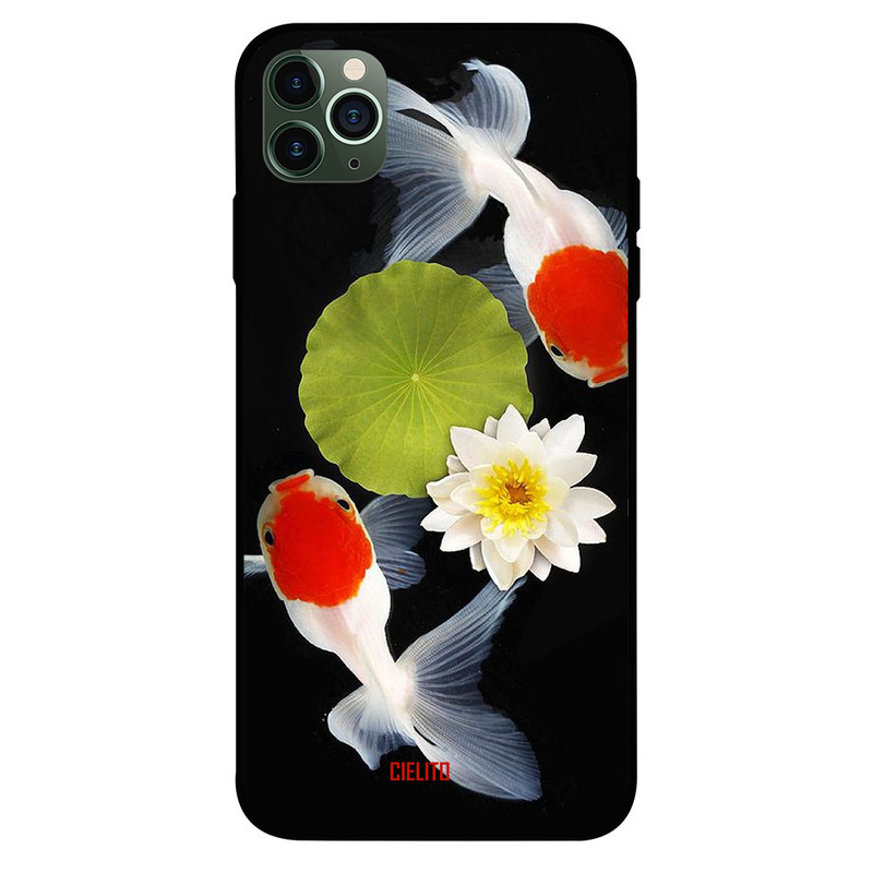 

Russo Apple iPhone 11 Pro Mobile Phone Back Cover, White Fish Flower