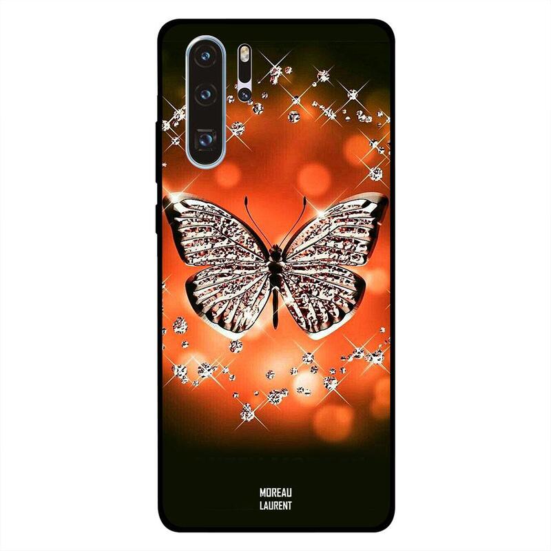 

Moreau Laurent Huawei P30 Pro Mobile Phone Back Cover, Cute Golden Butterfly