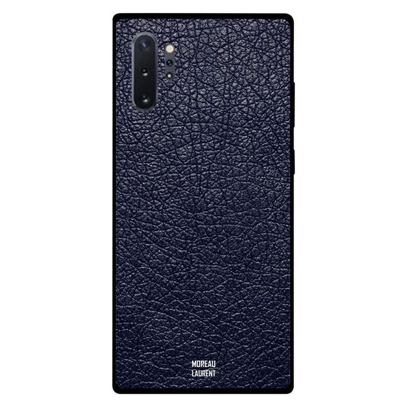 

Moreau Laurent Samsung Note Plus Mobile Phone Back Cover, Dark Blue Leather Pattern