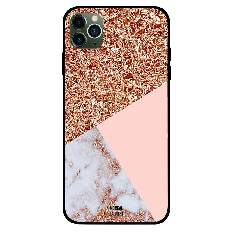 

Moreau Laurent Apple iPhone 11 Pro Max Mobile Phone Back Cover, Glitters & Marble Mix Pattern