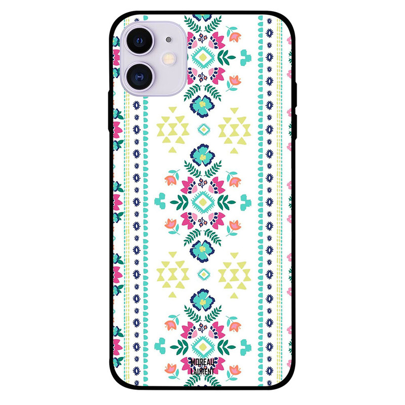 

Moreau Laurent Apple iPhone 11 Mobile Phone Back Cover, White Floral Pattern