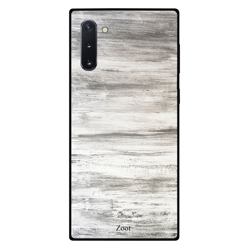 

Zoot Samsung Note 10 Mobile Phone Back Cover, Wooden White & Grey Plain