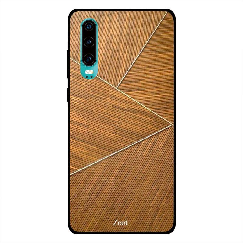 

Zoot Huawei P30 Mobile Phone Back Cover, Wooden Traingle