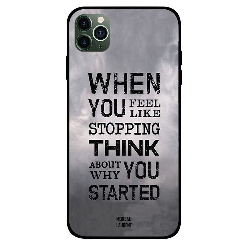 Moreau Laurent Apple iPhone 11 Pro Mobile Phone Back Cover, When You Feel Like Stopping