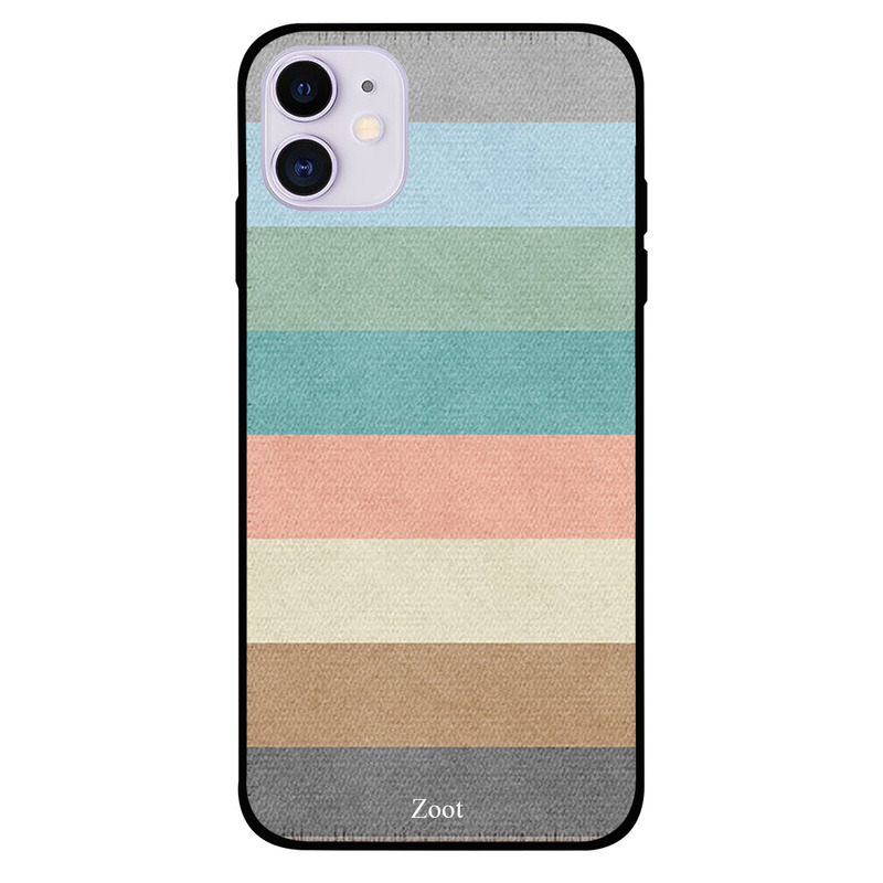 

Zoot Apple iPhone 11 Mobile Phone Back Cover, Multi Color Cloth Pattern