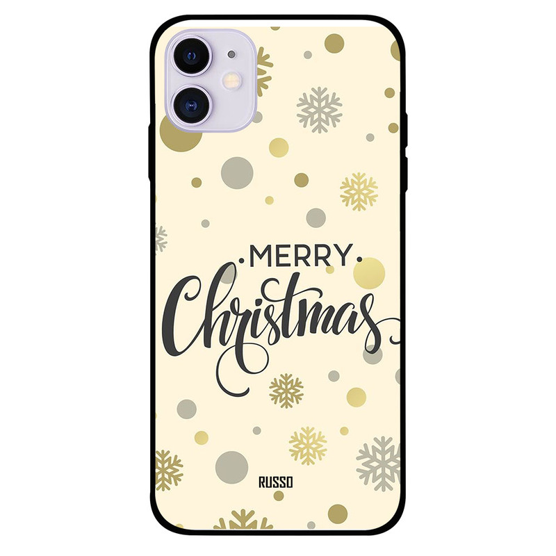 

Russo Apple iPhone 11 Mobile Phone Back Cover, Merry Christmas