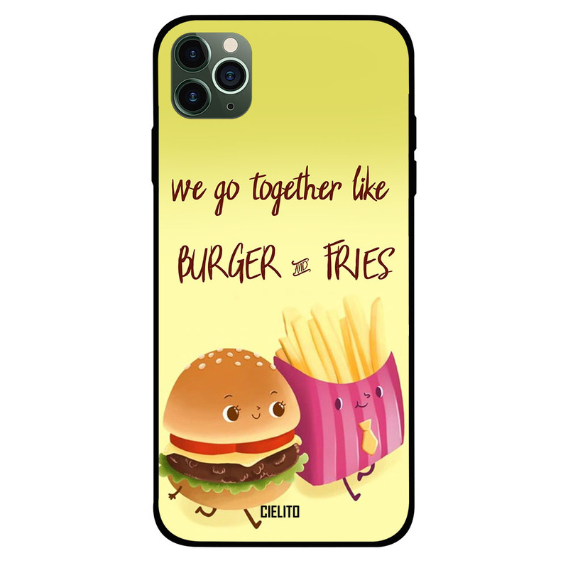 

Cielito Apple iPhone 11 Pro Mobile Phone Back Cover, Burger And Fries