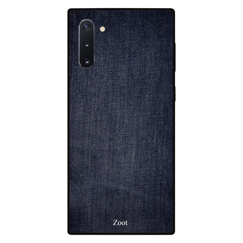 

Zoot Samsung Note 10 Mobile Phone Back Cover, Dark Blue Jeans Pattern