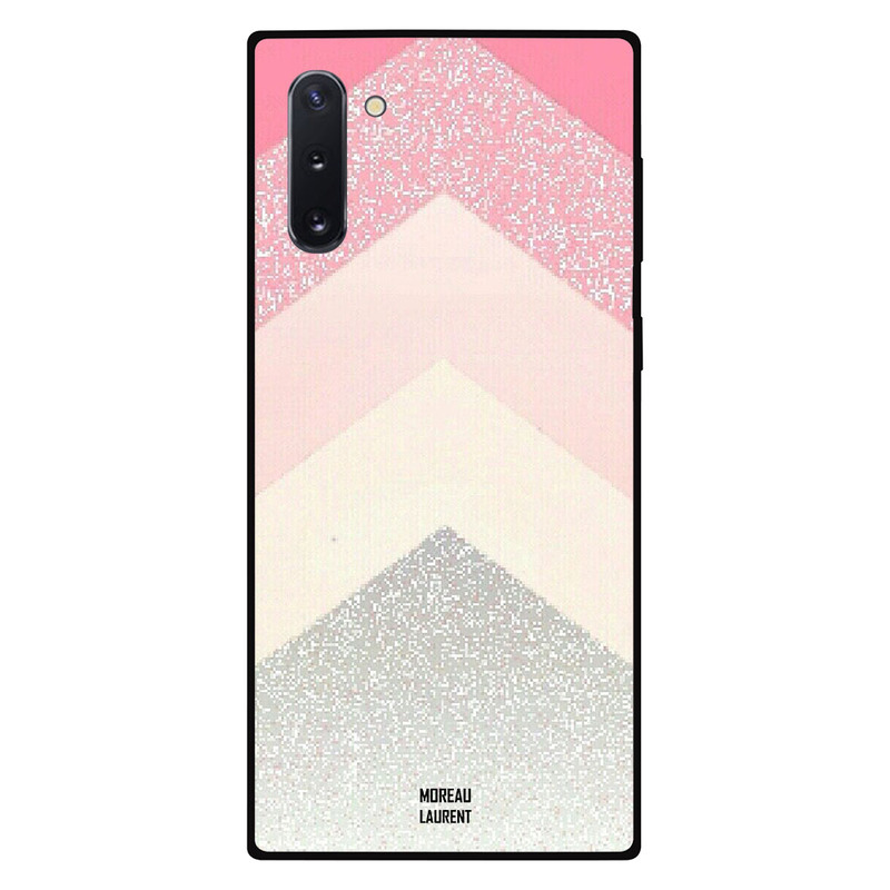 

Moreau Laurent Samsung Note 10 Mobile Phone Back Cover, Pink & Silver Glitters Pattern