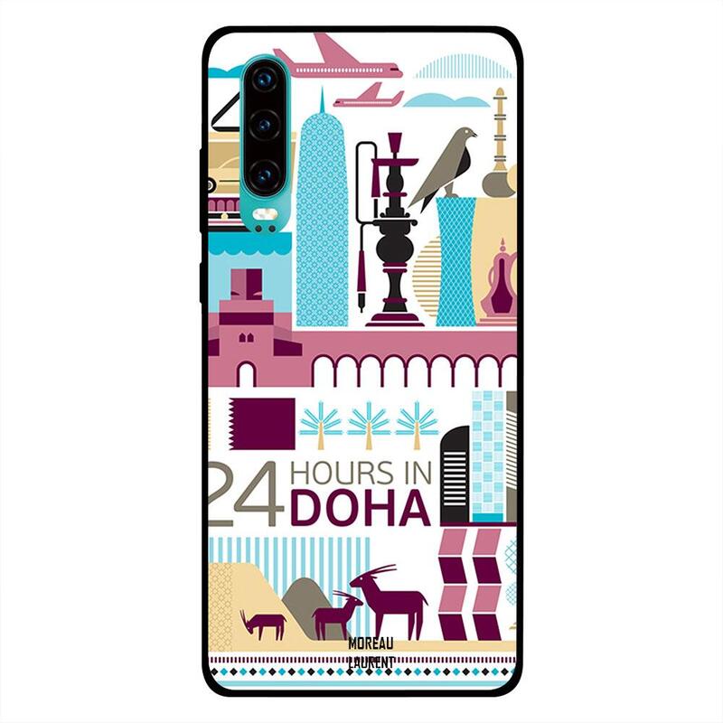 

Moreau Laurent Huawei P30 Mobile Phone Back Cover, 24 Hours in Doha