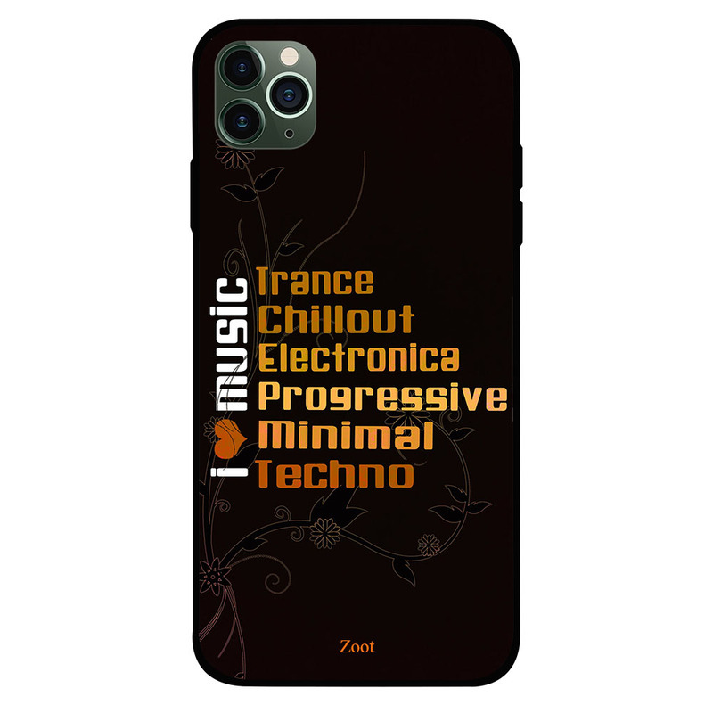 

Zoot Apple iPhone 11 Pro Mobile Phone Back Cover, I Love Music