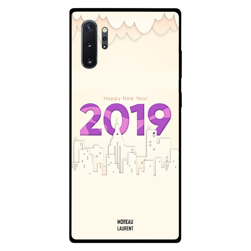 

Moreau Laurent Samsung Note Plus Mobile Phone Back Cover, Happy New Year 2019 Purple