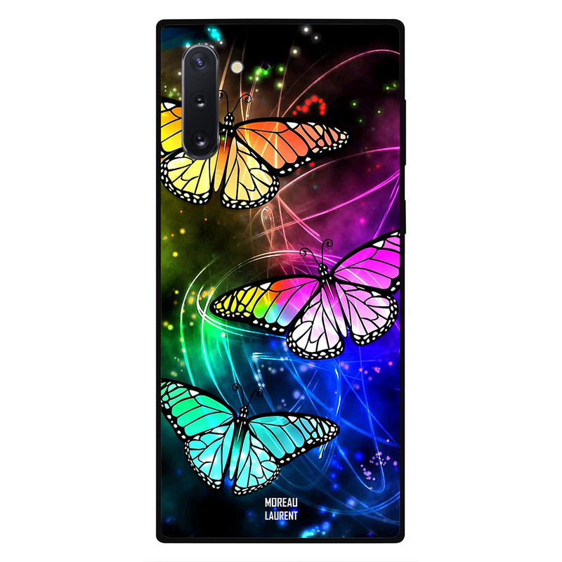 

Moreau Laurent Samsung Note 10 Mobile Phone Back Cover, Rainbow Color Butterflies